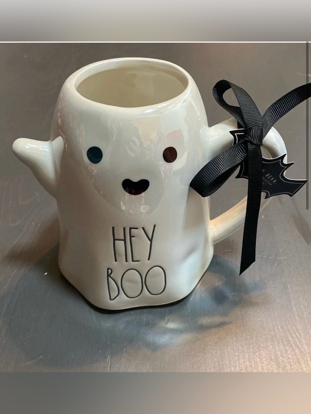 Rae Dunn Halloween Ghost mug White